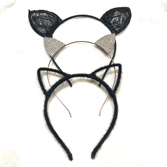 3 Set Cat Ears Headbands - Picture 1 of 4